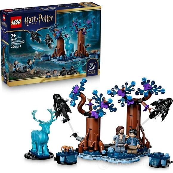 LEGO Harry Potter 76475 Foresta Proibita: Expecto Patronum, Giocattolo con 2 Dissennatori, Cervo e 2 Minifigure, Regalo 7+