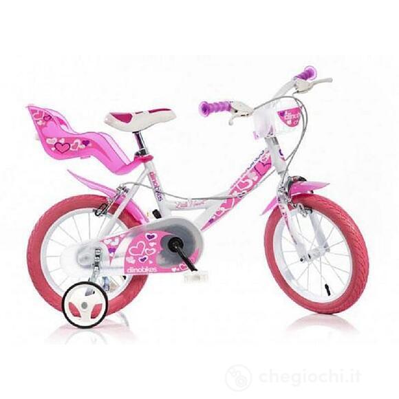 Bici Con Ruote Da 14 Pollici Rosa