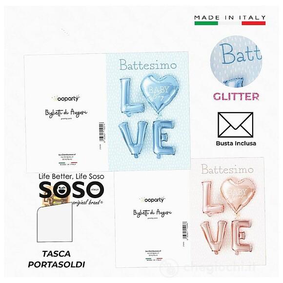 Biglietto Battesimo bimba 21sr35