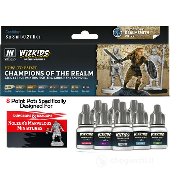 8 colori acrilci 8ml Wizkids Ps Champions Of The Realm (72767)