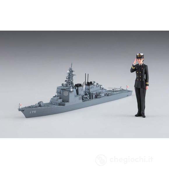1/700 Jmsdf Ddg Myoko W/ 1/20 Female Sdf Official Figure Hassp452 (HA52252)