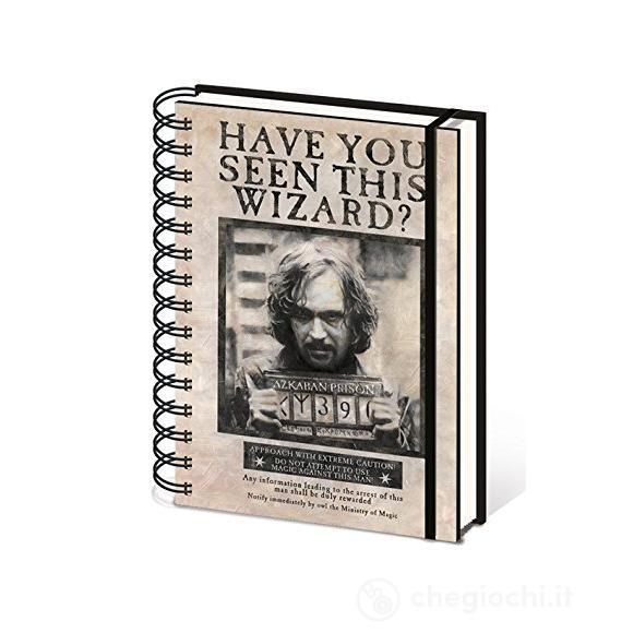 Harry Potter: Wanted Sirius Black A5 Wiro Notebook (Quaderno)