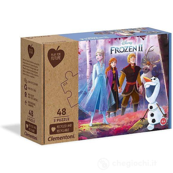 Disney Frozen 2-3x48 pezzi-materiali 100% riciclati Play For Future (25255)