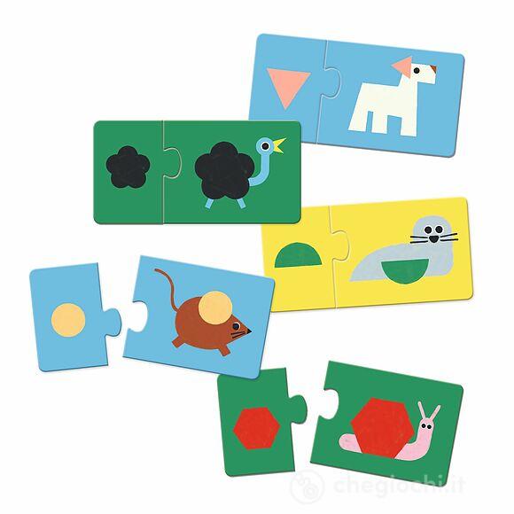 Shapes & Animals Puzzle duo-trio (DJ08256)- Forme
