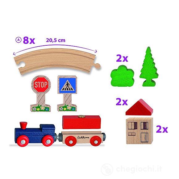 Pista treno 135 cm 20 pezzi (100001260)