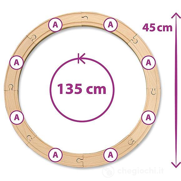 Pista treno 135 cm 20 pezzi (100001260)