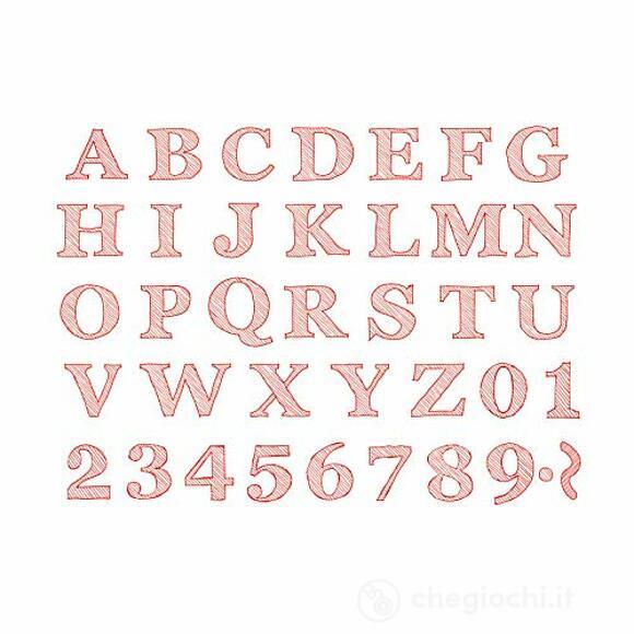 Stampo – Tessile Alfabeto Sketch (05261)