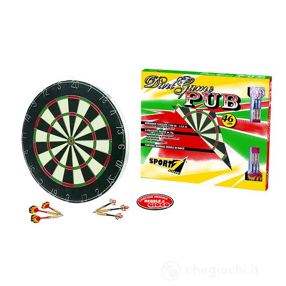 Bersaglio pub diametro 46 cm con 6 freccette DELUXE (704700046)