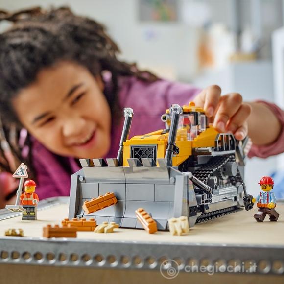 Bulldozer giallo con pala frontale (60466)