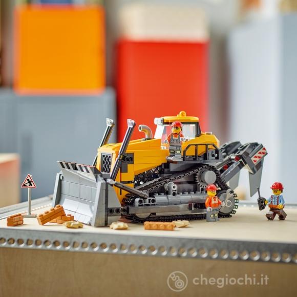 Bulldozer giallo con pala frontale (60466)