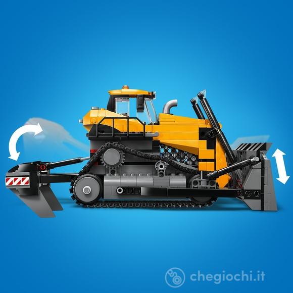 Bulldozer giallo con pala frontale (60466)