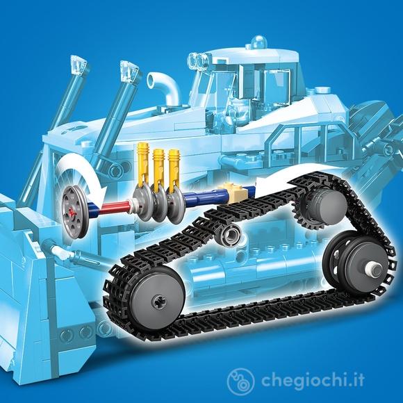 Bulldozer giallo con pala frontale (60466)