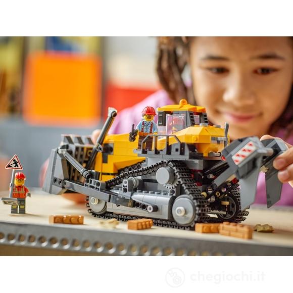 Bulldozer giallo con pala frontale (60466)