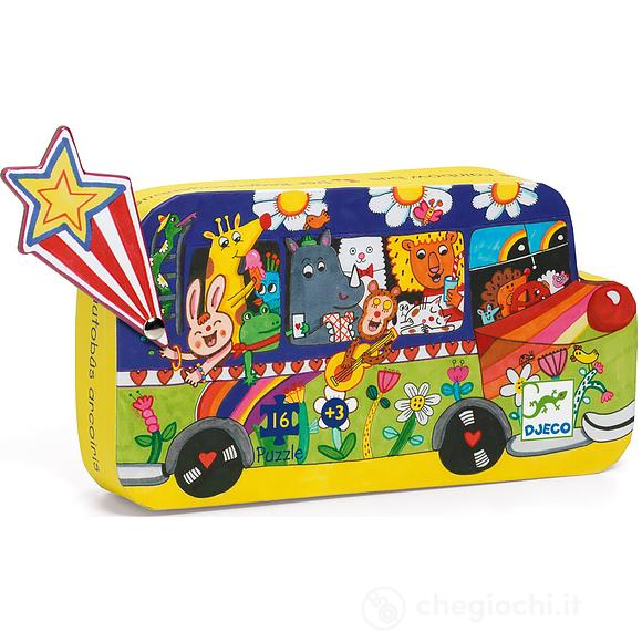 The rainbow bus - Puzzle - Silhouette puzzles (DJ07272)