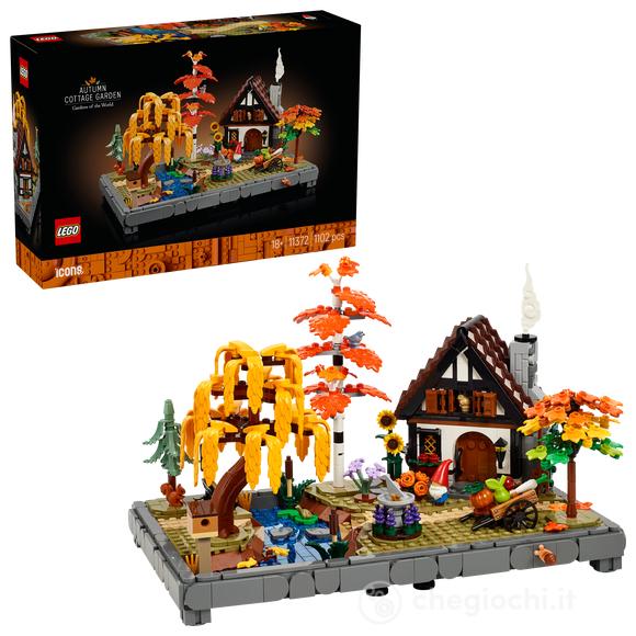 LEGO Icons 11372 Giardino Autunnale del Cottage, Kit Modellismo Adulti, Decorazione Camera da Letto Fai da te, Idea Regalo