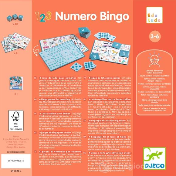 Numero Bingo 4 giochi (DJ08281)