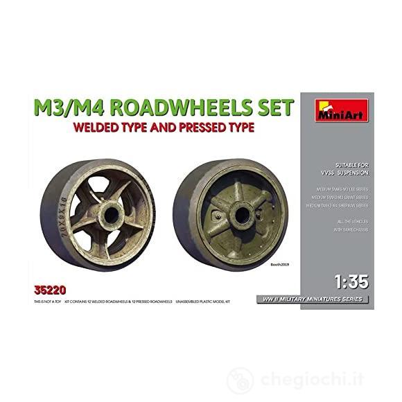M3/M4 Roadwheels Set. Welded - Ruote per modellismo scala 1:35 (MA35220)
