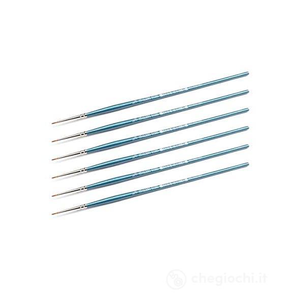 0/3 Synthetic Round Brush With Brown Tip