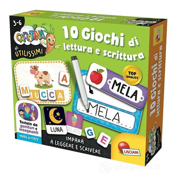 Carotina Gli Utilissimi 10 Giochi di Lettura e Scrittura
