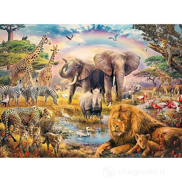 La savana africana - Puzzle 100 pezzi XXL (13284)