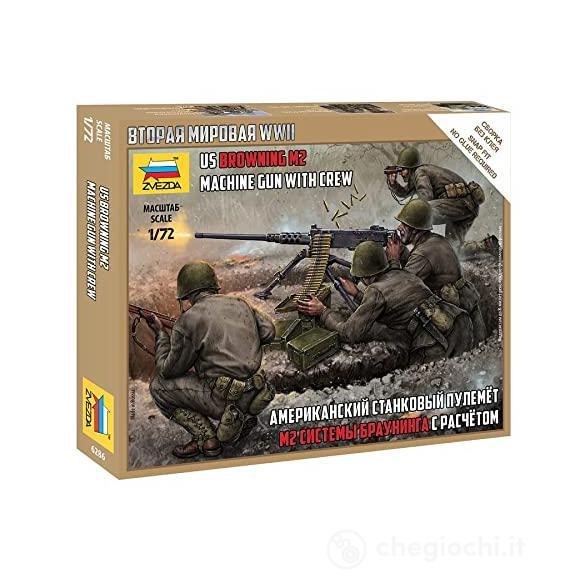 1/72 Us Machine Gun Browning W/Crew (ZS6286)
