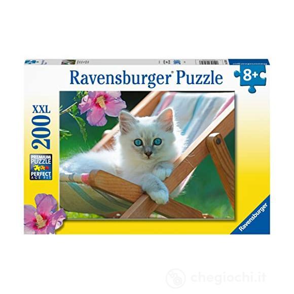 Micio Bianco - Puzzle 200 pezzi XXL (13289)