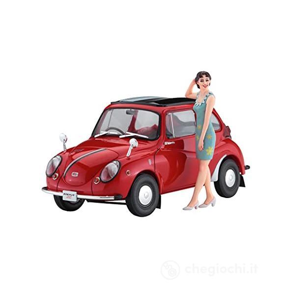 1/24 Subaru 360 Young ss mit 60er Jahre Girl (HA52291)
