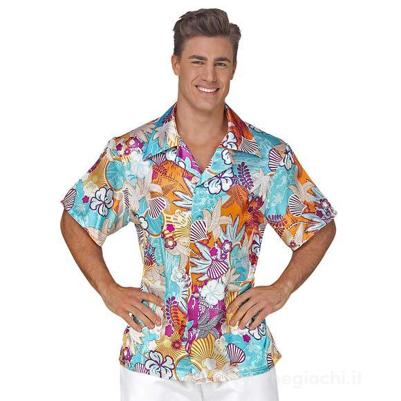 Camicia Hawaiiana In Raso XL