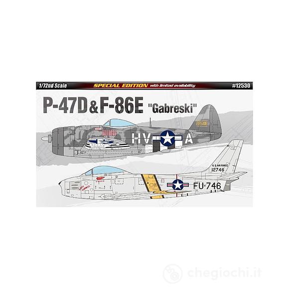 Aereo P-47D & F-86E Gabreski. Scala 1/72 (AC12530)