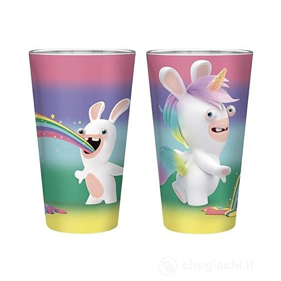 Lapins Cretins Bicchiere 400ml Rainbow Rabbids (ABYVER178)