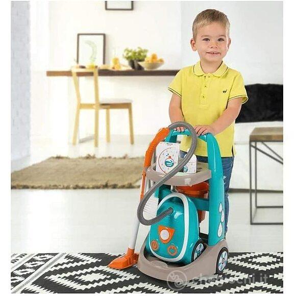 Carrello delle pulizie con aspirapolvere e 9 accessori (7600330309)
