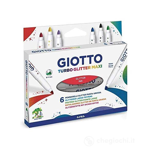 Giotto 6 Pennarelliglitter Maxi 426600