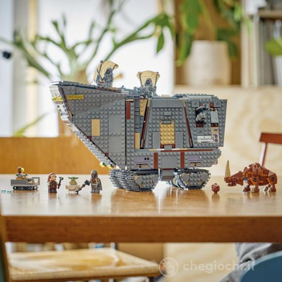 LEGO Star Wars 75453 Sandcrawler e Mudhorn Offworld, Kit con Figura di Grogu e 5 Minifigure, Regalo di Compleanno Ragazzi 14+