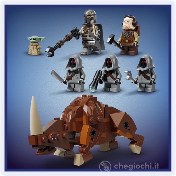 LEGO Star Wars 75453 Sandcrawler e Mudhorn Offworld, Kit con Figura di Grogu e 5 Minifigure, Regalo di Compleanno Ragazzi 14+