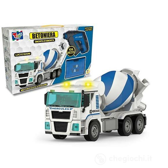 Playset Camion Betoniera smonta e rimonta con trapano