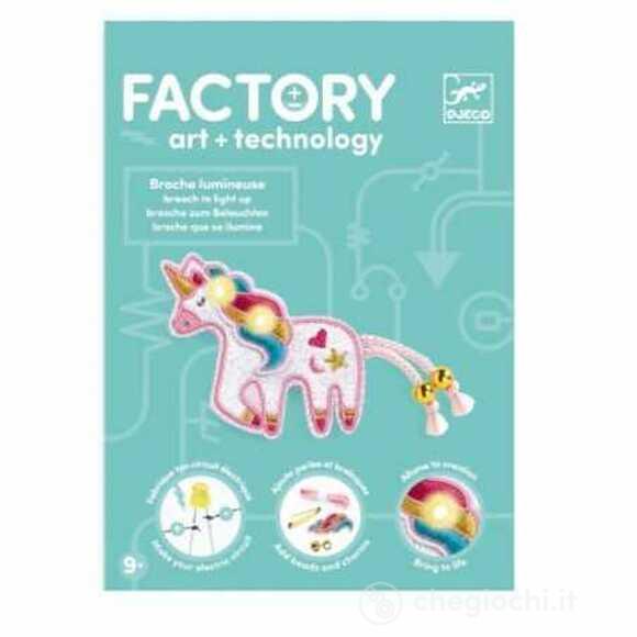 Brooch - Dolce unicorno - Factory - Light up jewellery (DJ09321)
