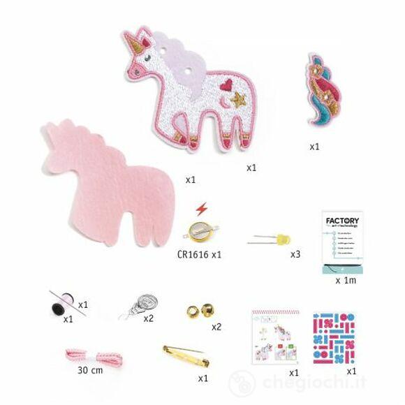 Brooch - Dolce unicorno - Factory - Light up jewellery (DJ09321)