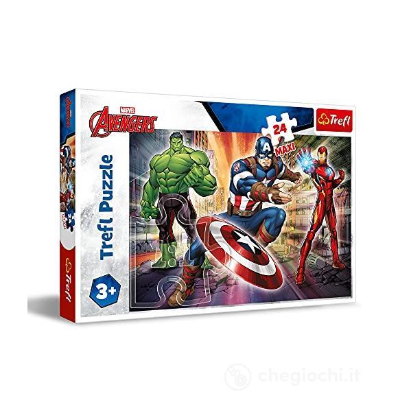 Marvel: Trefl - Puzzle 24 Pz Maxi - In The World Of Avengers