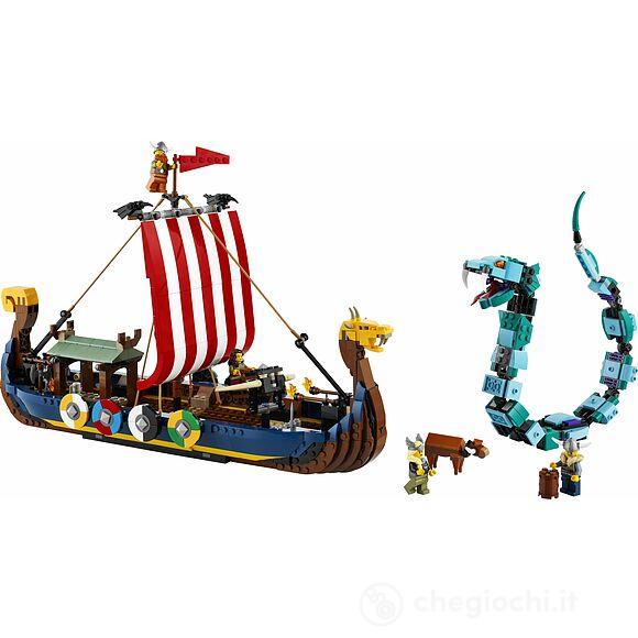 Nave vichinga e Jormungandr - Lego Creator (31132)