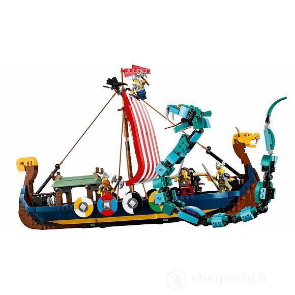 Nave vichinga e Jormungandr - Lego Creator (31132)