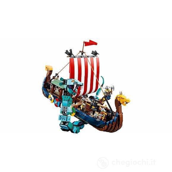 Nave vichinga e Jormungandr - Lego Creator (31132)