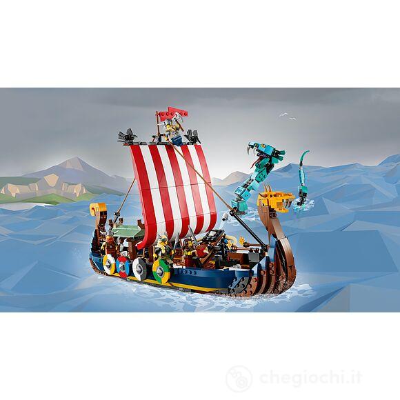 Nave vichinga e Jormungandr - Lego Creator (31132)