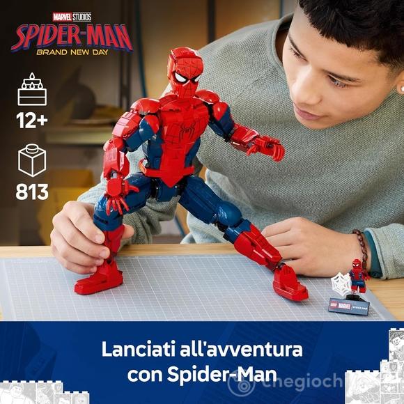 LEGO | Marvel 76346 Personaggio di Spider-Man, Action Figure Giocattolo con Minifigure da Collezione, Regalo per Bambini 12+