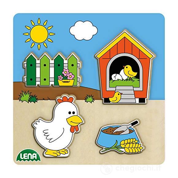 Puzzle In Legno - Pollaio