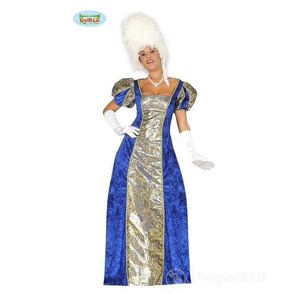 Costume Azzurro Donna Nobile Contessa Marchesa Taglia L (84330)