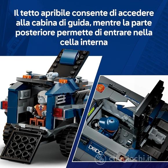 LEGO | Marvel 76349 Spider-Man: Inseguimento del Trasportatore di Detenuti, Macchina Giocattolo, 4 Minifigure, Regalo 8+ Anni