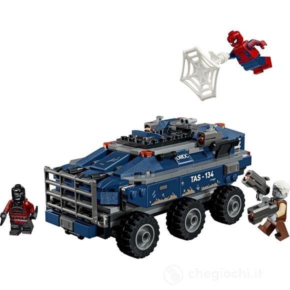 LEGO | Marvel 76349 Spider-Man: Inseguimento del Trasportatore di Detenuti, Macchina Giocattolo, 4 Minifigure, Regalo 8+ Anni