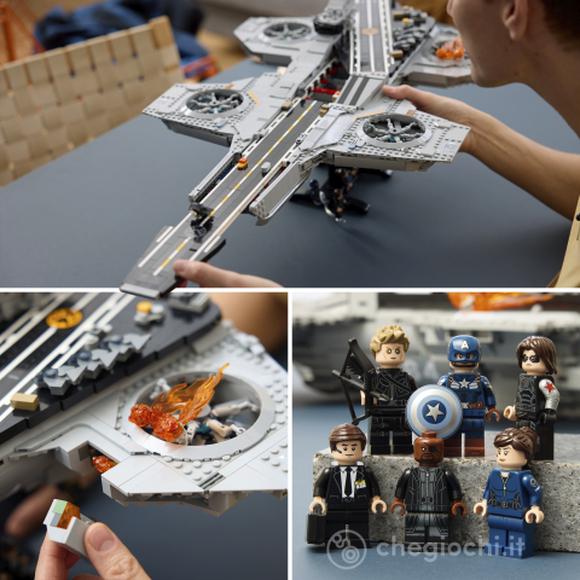 LEGO Marvel 76354 Elivelivolo S.H.I.E.L.D. - Kit di Modellismo per Adulti con 6 Minifigure, Regalo per i Fan degli Avengers