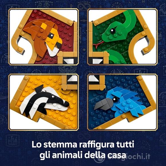 LEGO Harry Potter 76462 Stemma della Casa di Hogwarts, Giocattolo Wall Art 3D con Animali, Regalo di Compleanno per Bambini 12+