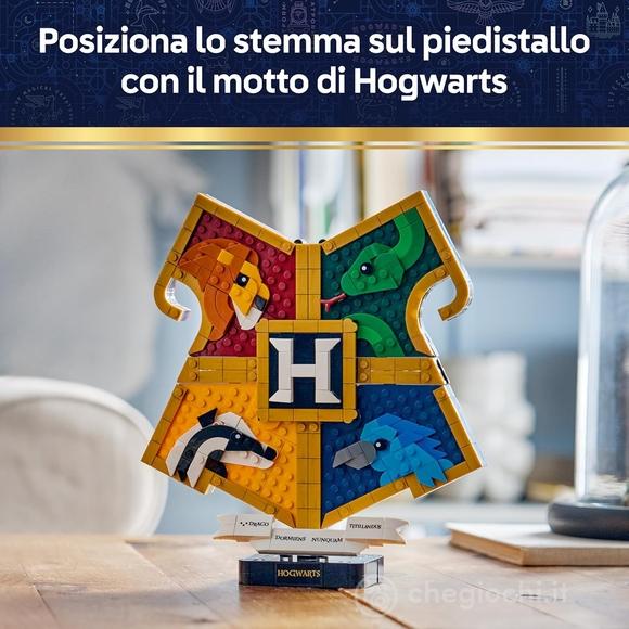 LEGO Harry Potter 76462 Stemma della Casa di Hogwarts, Giocattolo Wall Art 3D con Animali, Regalo di Compleanno per Bambini 12+